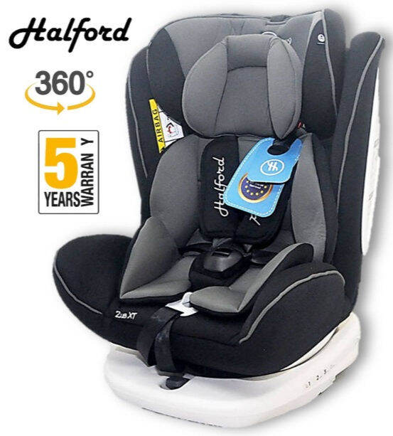Halford Zeus 360 Spin Car Seat Isofix Grey Lazada