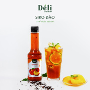 Siro Đào Déli 350ml nguyên liệu chuyên dùng pha chế trà trái cây, soda