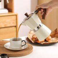 150Ml 300Ml Vintage ไม้ Handle Espresso Maker Moka Pot คลาสสิกอิตาเลี่ยน Cafe Kitchen Cafe อุปกรณ์เสริม