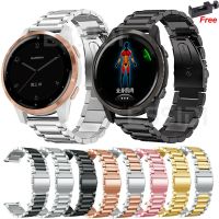 18 20 22mm zegarek ze stali nierdzewnej zespół dla Garmin Venu 2 2S Sq kobiety mężczyźni pasek do bransoletki na rękę pętli dla Vivoactive 3 4 4S Correa