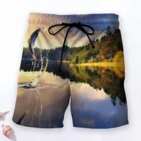 Surfing Shorts Mid-Rise Soft Versatile Simple Casual Hawaii Running Gym Shorts   Short Pants  Beachwear Swimwear