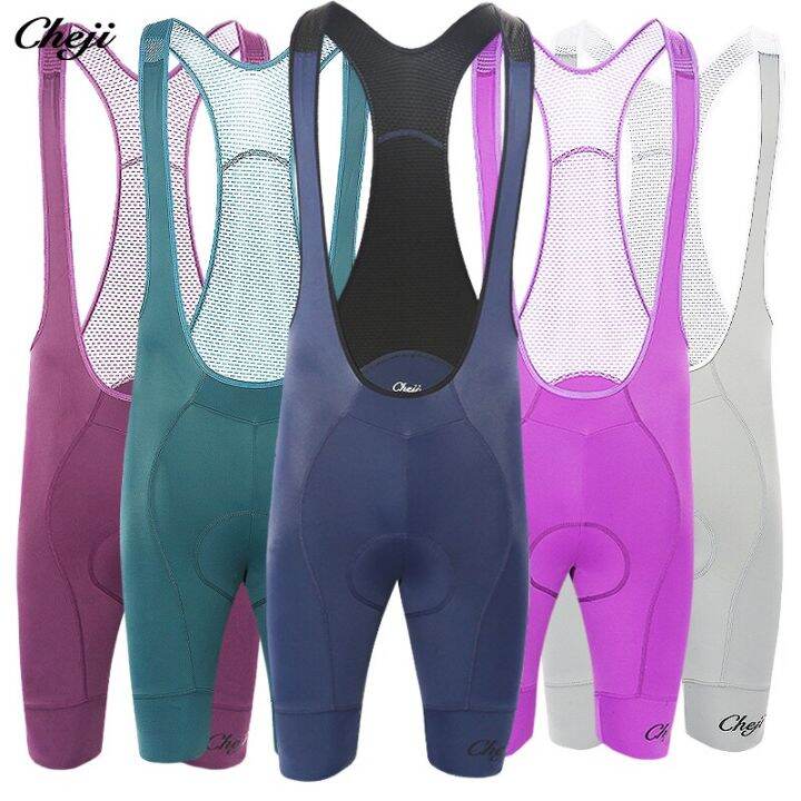 CHEJI Cycling Bib Shorts Men's Bike Gel Padded Pro Bicycle Pants quick