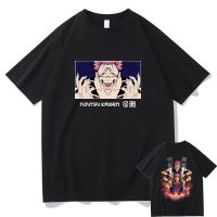 Anime Jujutsu Kassen Itadori Yuji Cetak T Shirt Ryomen Sukuna Grafis Tshirt Pria Wanita Kasual Longgar Tee Pria Vintage T-Shirt S-4XL-5XL-6XL