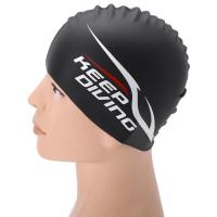 KEEP DIVING Swimming Men Women Long Hair Ear Waterproof Swim Hat Large Silicone Diving Hat Swimming Pool Swim Caps