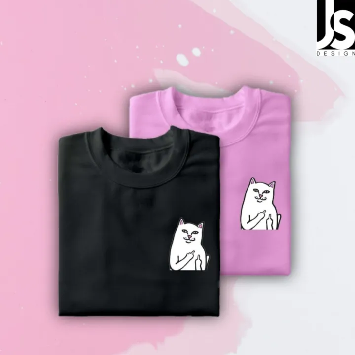 𝓒𝓪𝓽 𝓶𝓲𝓭𝓭𝓵𝓮 𝓯𝓲𝓷𝓰𝓮𝓻 logo shirts Lazada PH