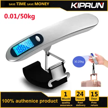 1pc 40kg/100g Lcd Digital Electronic Luggage Scale Portable Handheld Suitcase  Scale Fishing Hook Hanging Scale For Travel