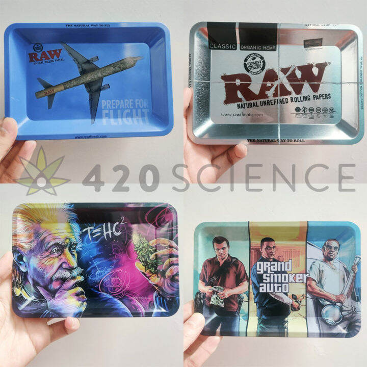 COD! 420 Science Metal Special Design Classic Herb Grinder Rolling Tray