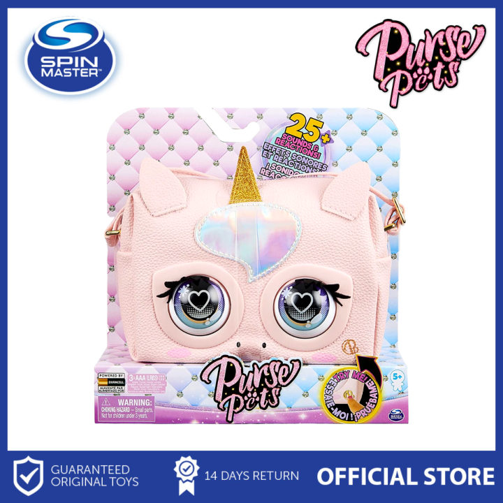 Spin Master Purse Pets Glamicorn Fashion & Interactive Handbag Unicorn with Blinking Eyes