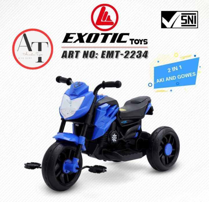 Motor Aki Exotic EMT2234 Motor 2in1 Gowes n Aki | Lazada Indonesia