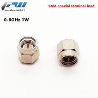 2pcs 1W 6GHz 50 ohm SMA Male RF Coaxial Termination Dummy Load Nickel Plated Cap Connectors Accessories