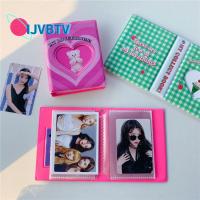 IJVBTV เซ็ตทำพวงกุญแจ ของเล่น diy สต็อกการ์ด คาวาอิ อัลบั้มเครื่องผูก แมวหมีเชอร์รี่ สมุดนามบัตร นามบัตร โปสการ์ด Organizer อัลบั้มรูป แฟ้มการ์ด Kpop รวบรวมหนังสือ