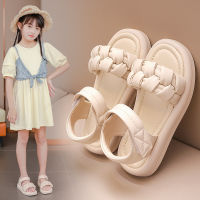 Girls Sandals Soft Bottom Comfortable 2023 New Summer Childrens Beach Shoes Medium And Big Children Baby Girl Princess Shoes