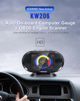 OBD2 Smart Gauge &amp; OBD2 Engine Scanner [2 in ] สมาร์ทเกจ &amp; เครื่องสแกนและลบโค้ดในเครื่องเดียวกัน รุ่น KW206