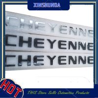 อะไหล่ตรารถยนต์ตกแต่งรถยนต์ XSD CHEYENNE Logo Huruf 1 X ABS สติกเกอร์รูปลอก Chevrolet CHEYENNE