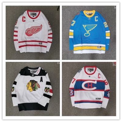 High quality NHL Hockey Jersey European American Vintage Hip Hop Long Sleeve Hiphop Oversize Sweatshirt