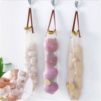 QianXing Shop Hanging Type Air Bag Containing Vegetable Hollow Portable Handle Multifunctional Garlic Onion Hanging Bag