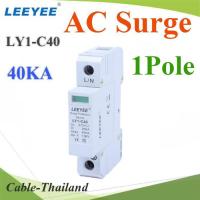 Surge AC 40Ka อุปกรณ์ป้องกันฟ้าผ่า ไฟกระชาก Single Phase 275V 1Pole รุ่น AC-Surge-1P-40KA