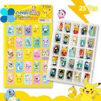 CREEPER 25Pcs/set ปิกาจู ฟิกเกอร์แอคชั่นปิกาจู คุโรมิ Cinnamoroll โมเดลอนิเมะ Kuromi ของเล่นโมเดลอะนิเมะ พลาสติกทำจากพลาสติก ของขวัญสำหรับเด็ก