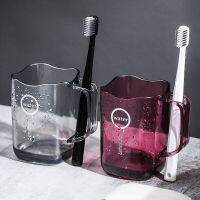 Nordic Plastic Bathroom Cup with Toothbrush Holder Washing Drinking Home Bathroom Cup Tooth Mug Holder Cup Drinkware Tools