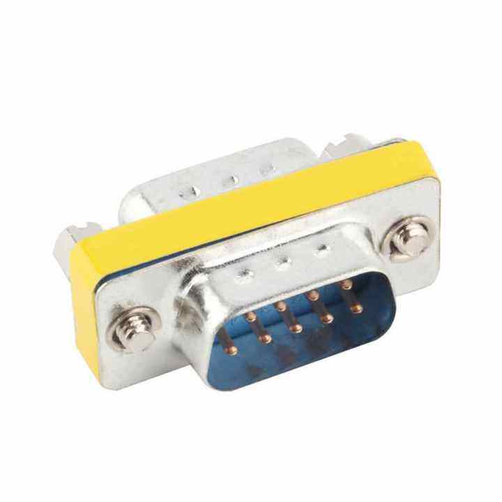 3x1-8x1-3ซม-9ขา-rs-232-db9ชายสายอนุกรมหัวแปลงชาร์จไฟอะแดปเตอร์-coupler