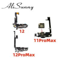 AliSunny 1pcs Charging Port Flex Cable สําหรับ iPhone 12 11 Pro Max Mini USB Dock Connector ชิ้นส่วนเครื่องชาร์จ