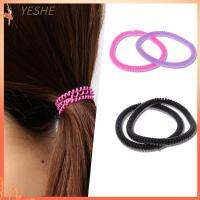 YESHE 20pcs แฟชั่น ซุปเปอร์ธิน เด็กผู้หญิง ที่ใส่ผมหางม้า ยาง เชือกผม สายโทรศัพท์