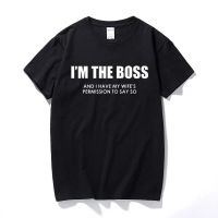 Im The Boss Funny Mens T Shirts Husband Wife Rules Novelty Gift Idea Birthday Quality Cotton Tshirts Gildan