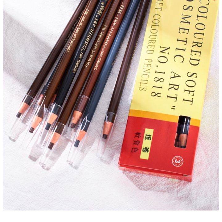 10pcs-set-eyebrow-pencil-shadows-cosmetics-for-makeup-tint-waterproof-microblading-pen-brown-natural-beauty-cheap-clearance
