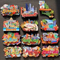 【YF】№✔  Magnetic Fridge Magnets Russia America Las for The Refrigerator Handicraft Decoration