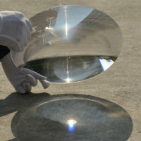 Acrylic Fresnel Lens 300mm Round Solar Concentrator Sun Energy Heating Magnifier for Stage Lamp Visual Aid Outdoor Fire Starter