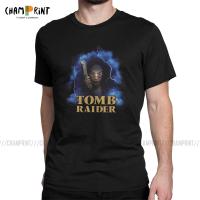 Awesome Tomb Raider Chronicles T-Shirt for Men Round Neck Cotton T Shirts Lara Croft Adventer Game Tee Shirt New Arrival Tops