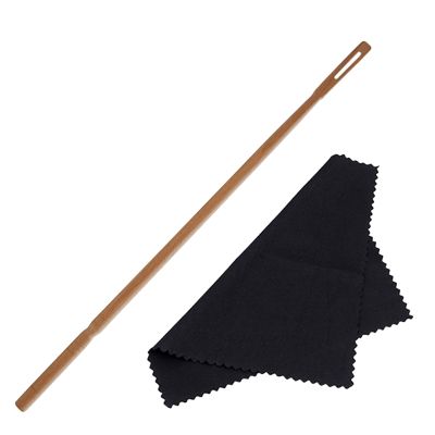 Flute Cleaning Flute Cleaning Rod Cleaning Rod with Cloth Flute Cleaning Kit Woodwind Musical Instruments Accessories
