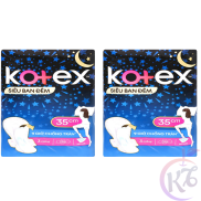 Combo 2 gói Kotex siêu ban đêm gói 3 miếng 35cm
