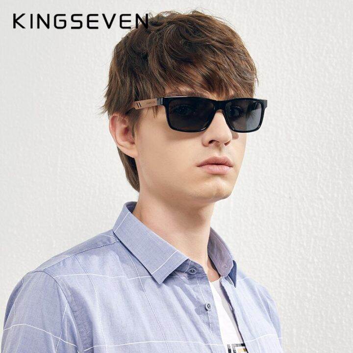 kingseven-แบรนด์แว่นตากันแดดไม้ลายม้าลายธรรมชาติทำด้วยมือ-hd-แว่นกันแดดทรงสี่เหลี่ยมโพลาไรซ์แว่นตากันแดดผู้ชายผู้หญิง-uv400