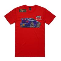 T-shirt Nissan GTR R34, Jap imports Turbo cars. AS Colour shirt JDM car