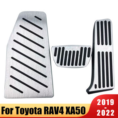 2021Car Pedals Cover Fuel Brake Footrest Pads Plate Cover For Toyota RAV4 RAV 4 XA50 MK5 2019 2020 2021 2022 Accessories Car Styling
