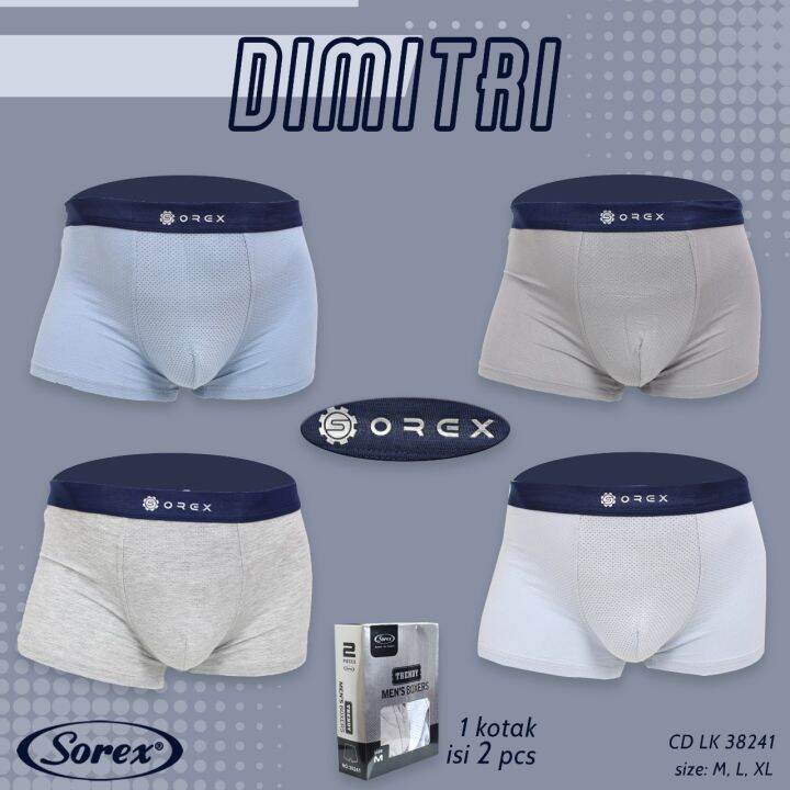 Sorex Man Pcs Boxer Pria Celana Dalam Pria Sorex Art Dimitri Lazada Indonesia