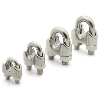 U type Clamp Wire Clips M2/3/4/5/6/8/10/12/14mm Rope Clip Cable Bolts Rigging Hardware clamps 304 Stainless Steel