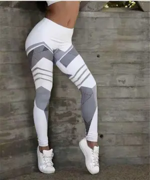 Women quick dry compression sports slim yoga pants workout leggings fitness  gym running 9518