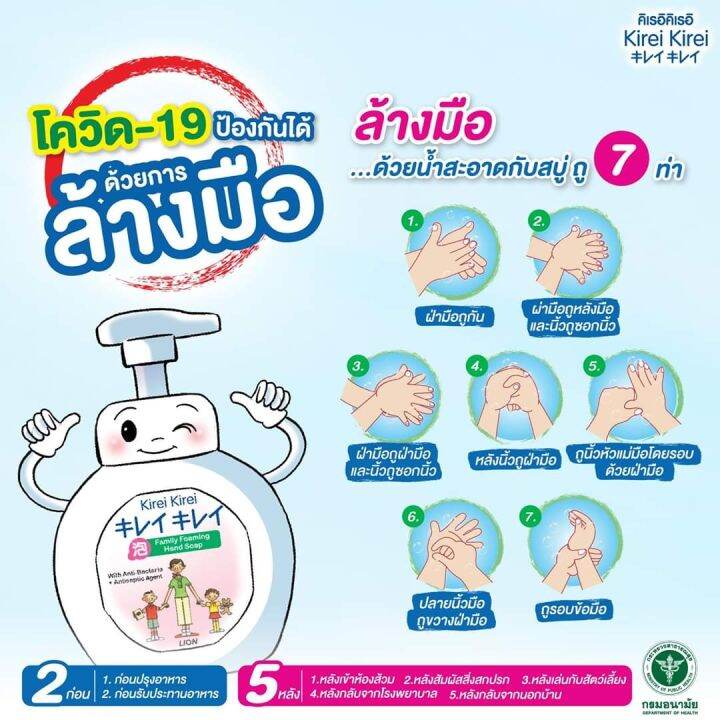 kirei-kirei-โฟมล้างมือ-คิเรอิ-คิเรอิ-กลิ่นพีช-moisturizing-peach-ขวดปั๊ม-ขนาด-250มล