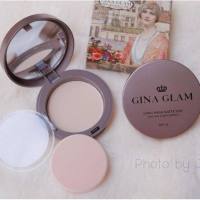 Gina Glam Long Wear Matte Stay Two Way Cake Compact Powder SPF15 G40 แป้งพัฟ จีน่า เกลม[micro]