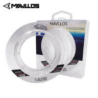 Mavllos 50m 100m 100% Monofilament Fluorocarbon Fishing Line ผู้นำการตกปลา Fluorocarbon Line Carbon Fiber Sink Line ที่มองไม่เห็น