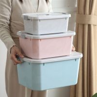 Sundries storage basket student desktop snack storage box plastic cosmetic storage box household kitchen tidying box with lid