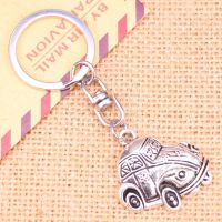 20pcs New Fashion Keychain 31x32 mm retro classic cars Pendants Men Jewelry Car Chain Holder Souvenir