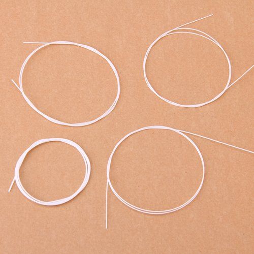 4pcs-white-nylon-ukulele-string-set