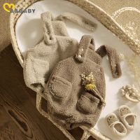 Ma&amp;Baby 0-18M Newborn Infant Baby Boy Girl Romper Warm Plush Overalls Fall Spring Baby Jumpsuit Cute Clothing