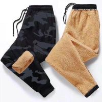 【CC】○▫  2023 and New Fashion Warm Lamb Cashmere Pants Mens Thickened High-Quality Sweatpants 5XL