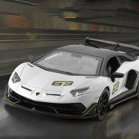 1:32 Scale Lamborghini Aventador SVJ63กีฬารถของเล่นโลหะผสม Die Cast รุ่นรถดึงกลับเสียงและแสงของเล่นสำหรับของขวัญเด็ก