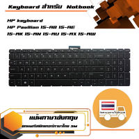 คีย์บอร์ด เอชพี - HP keyboard (แป้นอังกฤษ) สำหรับรุ่นPavilion 15-AB 15-AE 15-AK 15-AN  15-AU 15-AX 15-AW