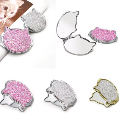 Portable Cat Vanity Compact Makeup Mirror Handheld